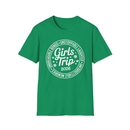 Funny Girls Trip 2026 Friends Weekend Sisters Vacation Matching T-Shirt For Women