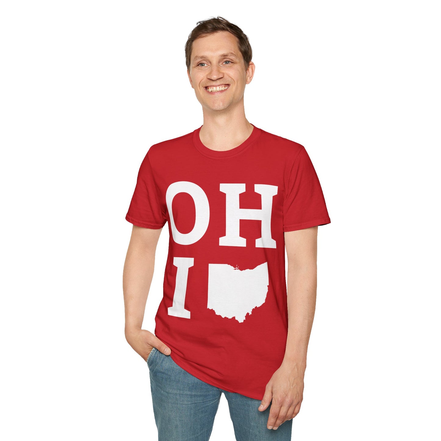 Vintage State of Ohio Flag Map Distressed T-Shirt Men Women