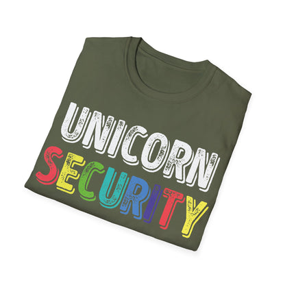 Funny Unicorn Security Costume Police T-Shirt Men Women Kids