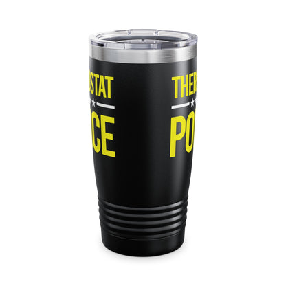 Men's Thermostat Police For A Police Fathers Day Dad Papa Tumbler