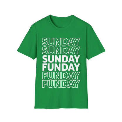 Sunday Funday Rainbow Fade Color Party T-Shirt