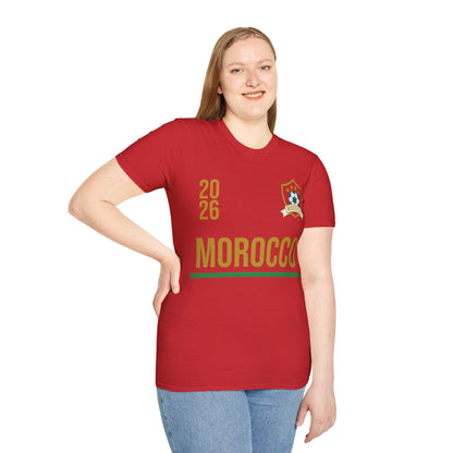 Moroco Soccer Tee Flag Football Shirt Gift USA 2026 T-Shirt
