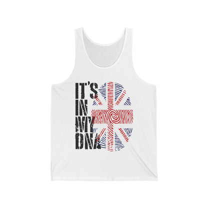 Funny Its In My DNA British Flag England UK Britain Union Jack Tank Top For Men Women Tank Top