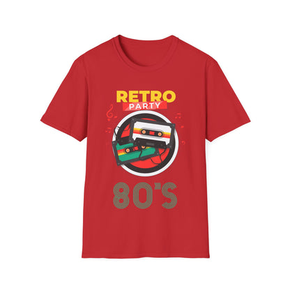 Retro Party 80's Funny Cassette Tape Vintage T-Shirt for Men Women