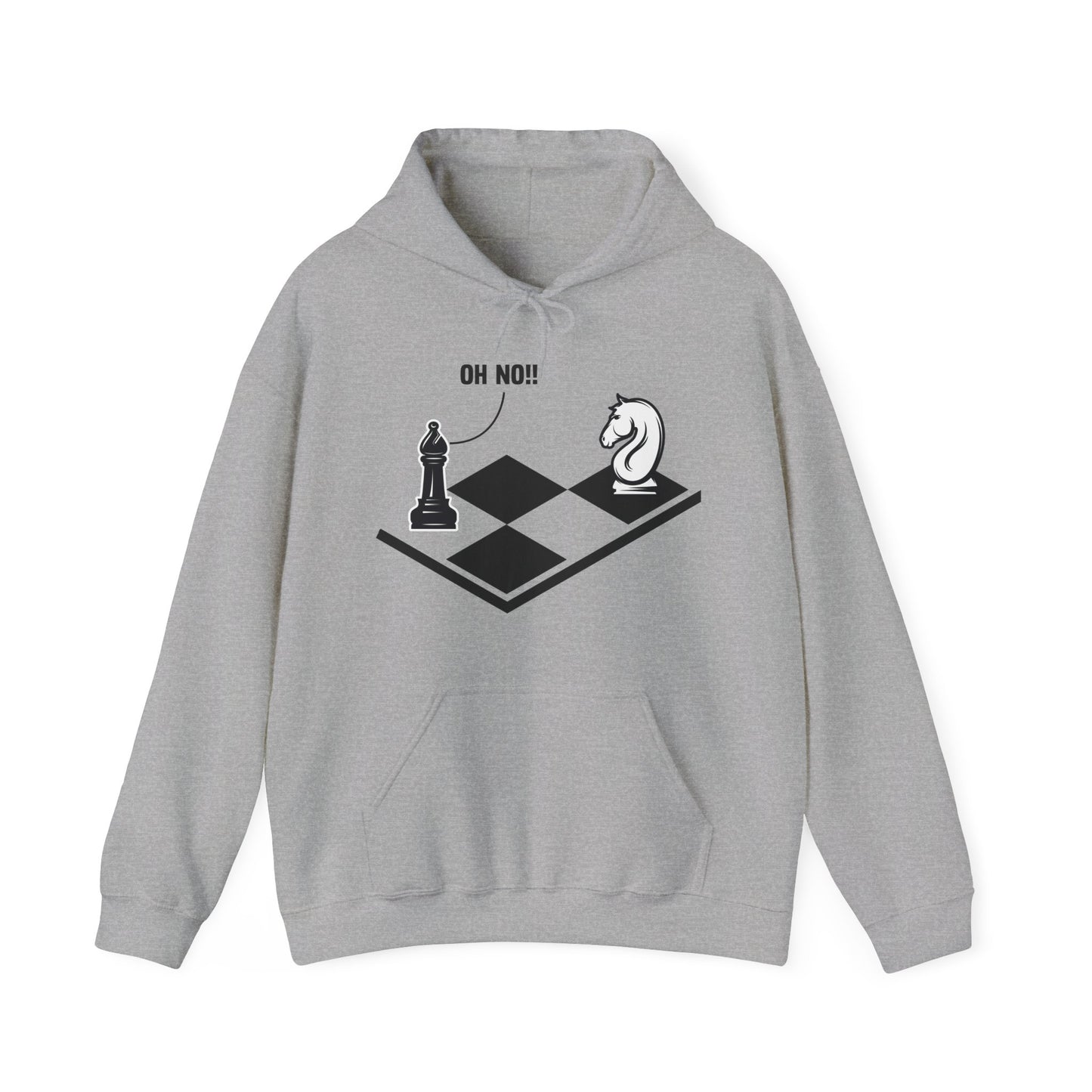 Funny Oh No Knight To Pawn Chess Player Gift Idea Board Game Hoodie For Men Women Hoodie