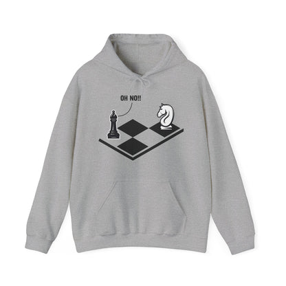 Funny Oh No Knight To Pawn Chess Player Gift Idea Board Game Hoodie For Men Women Hoodie