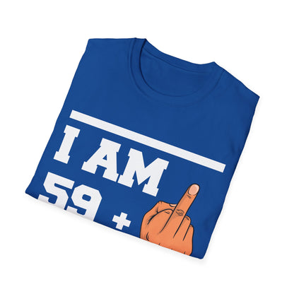 Funny 60th Birthday Sarcastic Gift 59+1 59 Plus 1 T-Shirt