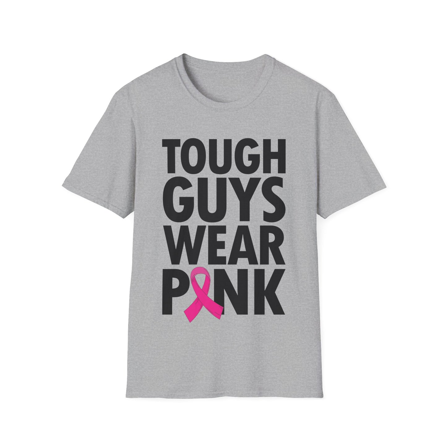 Tough Guys Wear Pink Breast Cancer Awareness October T-Shirt