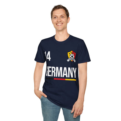 Germany Soccer Jersey Tee Flag Football Champions 2014 Gift T-Shirt