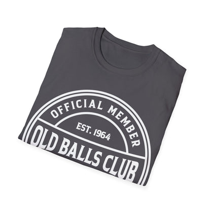 Mens Old Balls Club 60 Years Awesome Sixty 60th Birthday Farthers Day T-Shirt