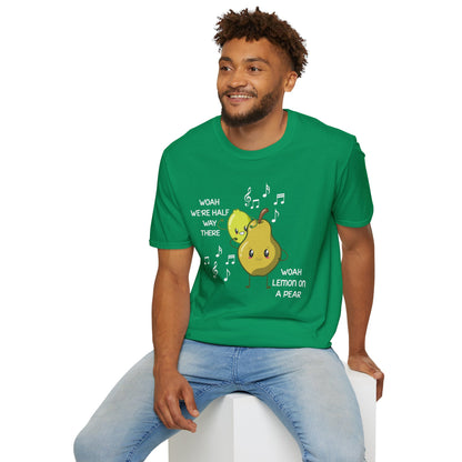 Funny Woah Lemon On A Pear Meme Unisex Softstyle T-Shirt for Teacher Foodie Travelers