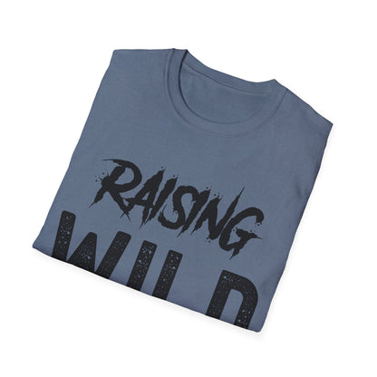 Womens Raising Wild Things Mom Cute Mothers Day Birthday T-Shirt