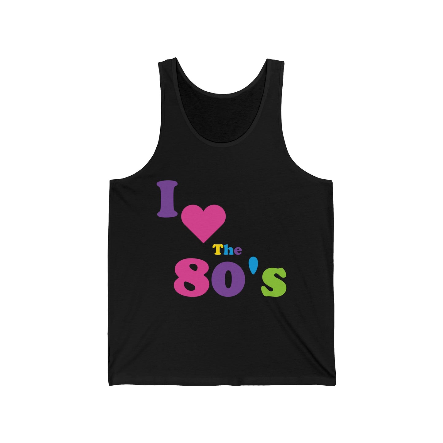 Women I Love The 80s Tops Disco 80s Costumes Retro Tank Tops For Men Women