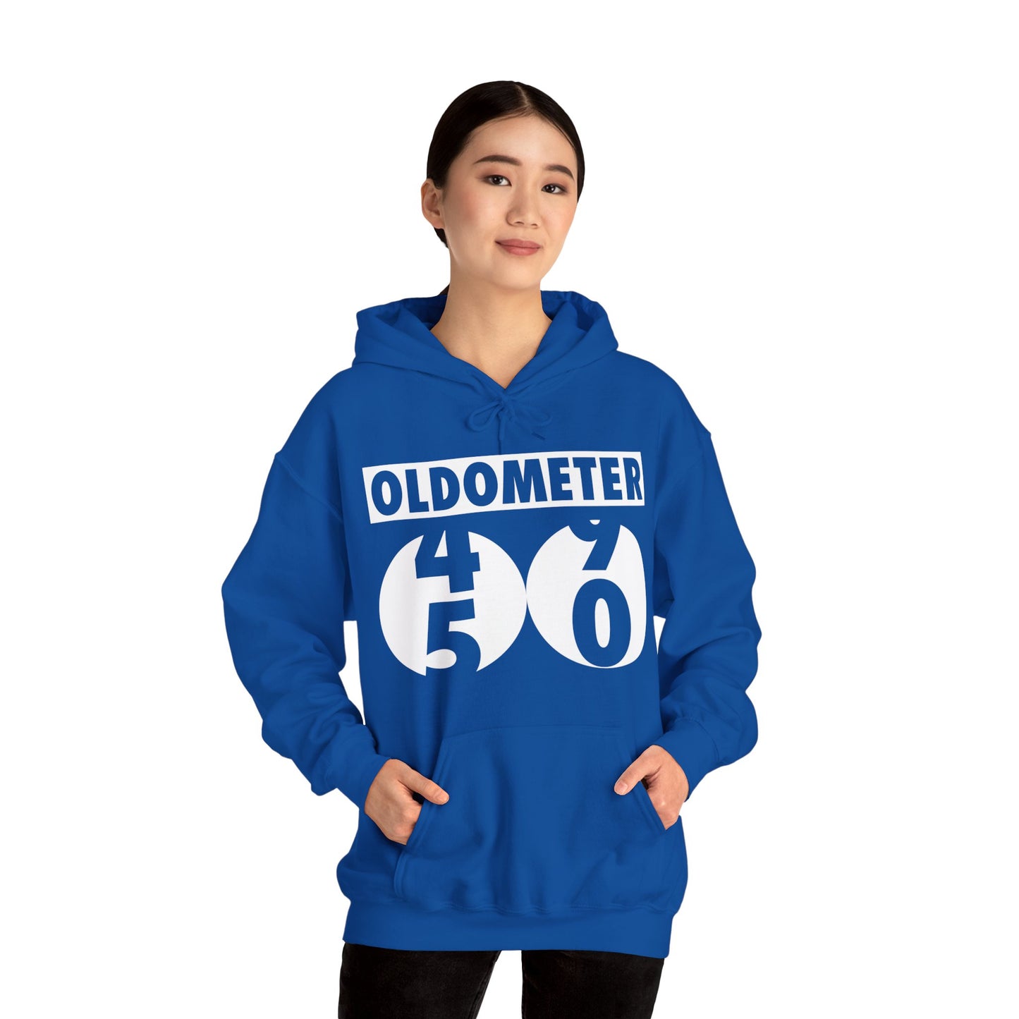 Funny Oldometer Odometer 50th Birthday Gift 50 yrs Old Joke Hoodie For Men Women Hoodie