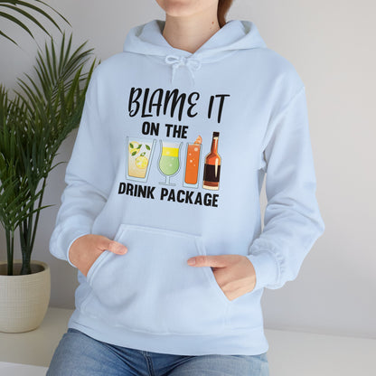 Blame It On The Drink Package Funny Cruise Hoodie For Men Women Hoodie