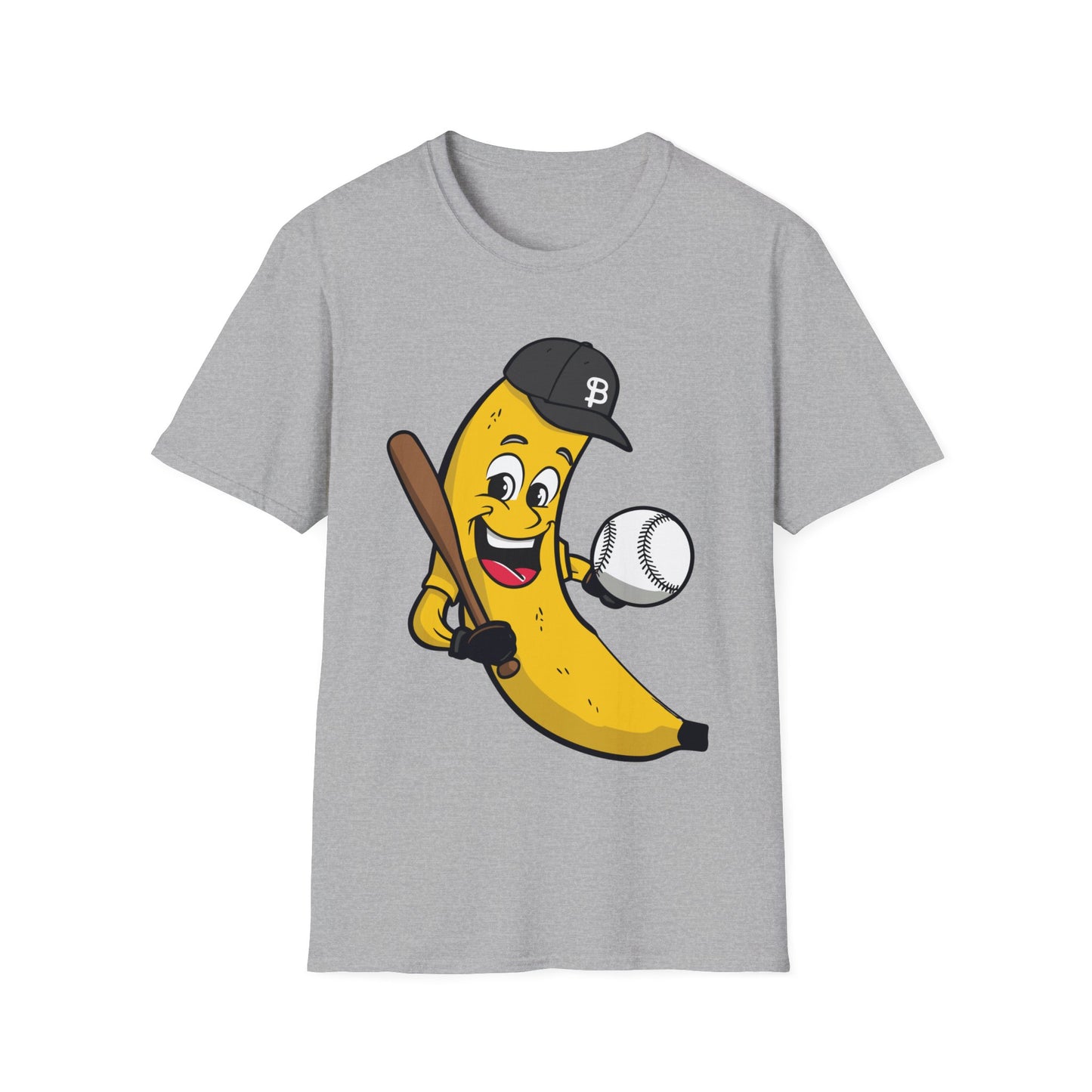 Funny Banana Playing Baseball Fruit Lover Baseball Player T-Shirt For Men Women T-Shirt