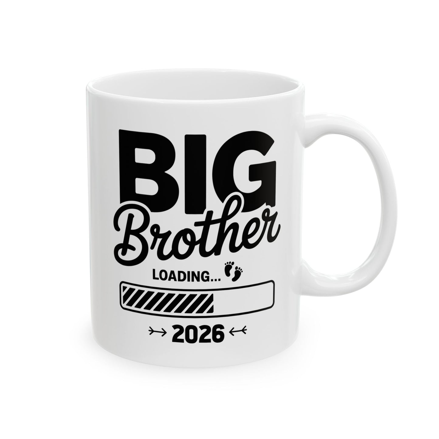 Funny Kids Big Brother Loading 2026 Promoted To Big Brother 2026 Coffee Mug For Men Kids