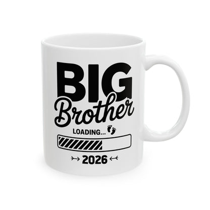 Funny Kids Big Brother Loading 2026 Promoted To Big Brother 2026 Coffee Mug For Men Kids