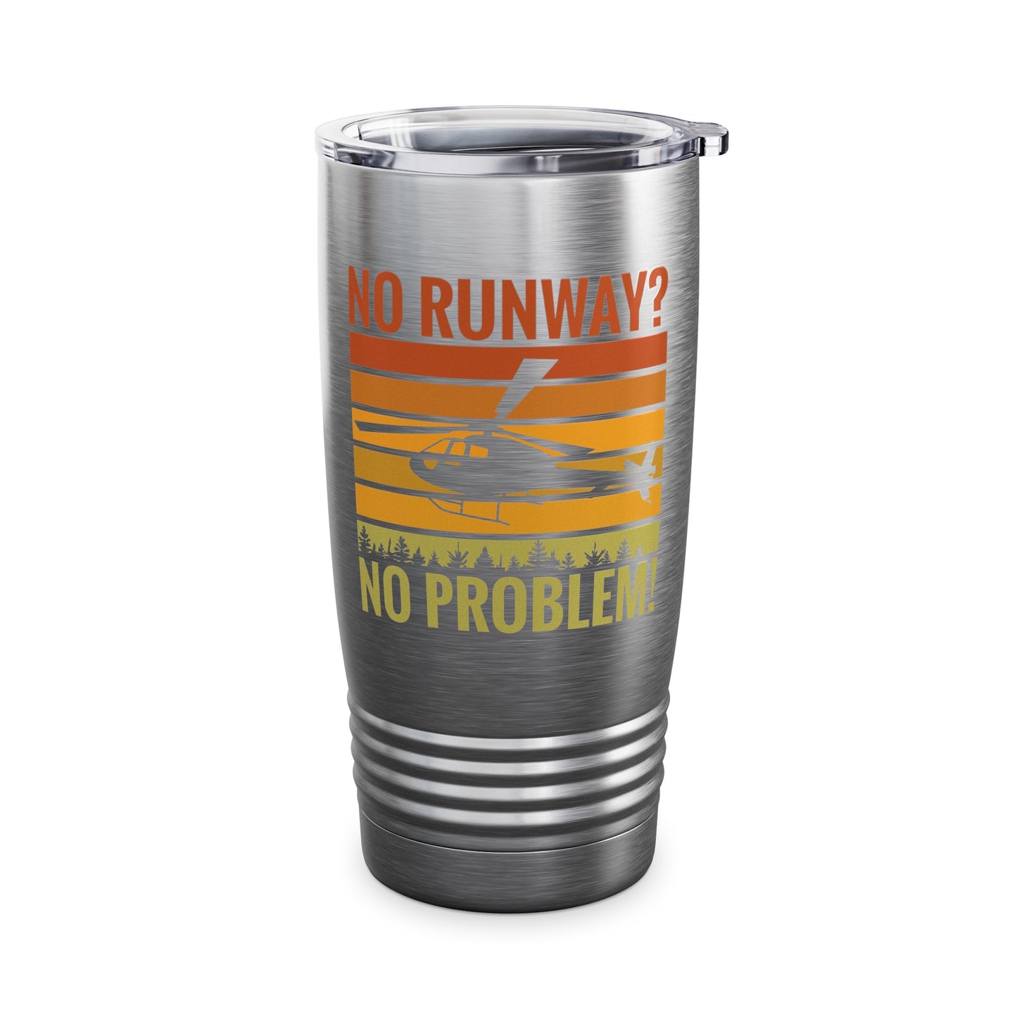 Funny No Runway No Problem Helicopter Pilot Cool Flying Helicopter Tumbler Gift Men Women Tumbler