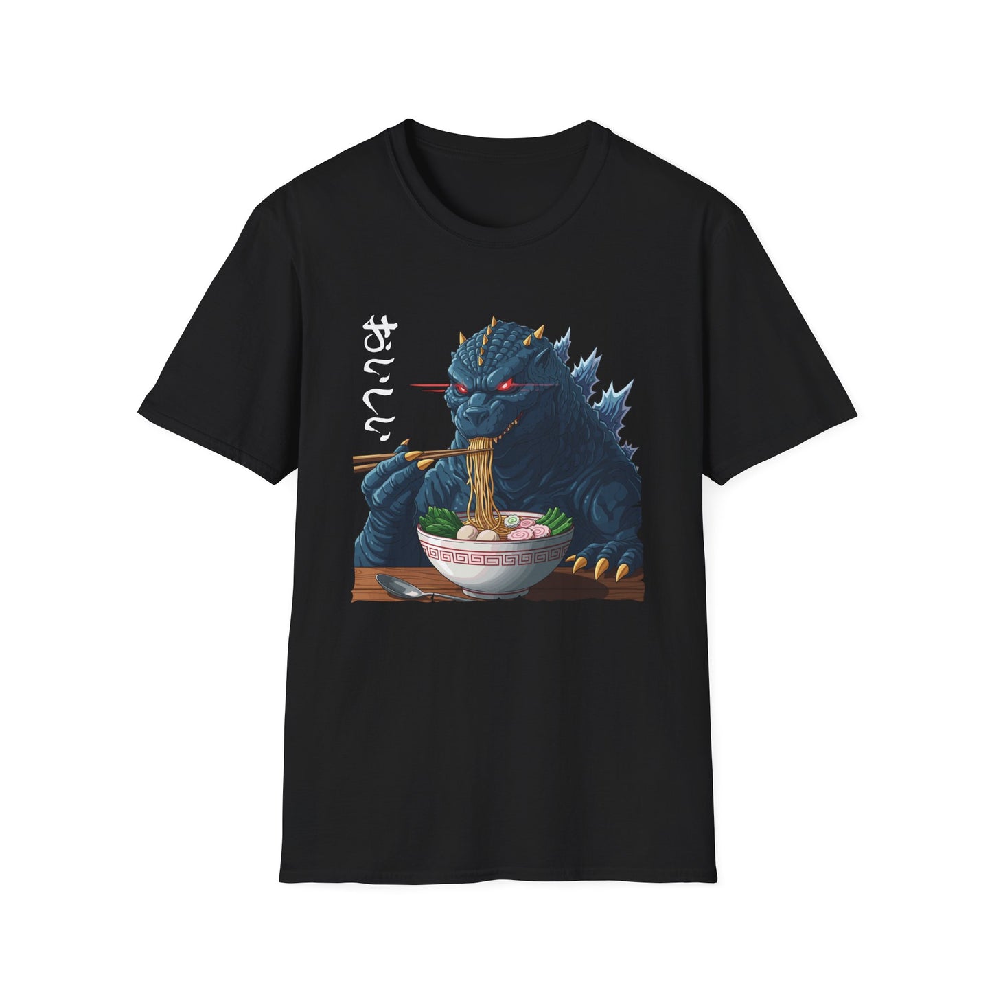 Funny Kaiju Eating Ramen Japanese Monster Lover Birthday T-Shirt