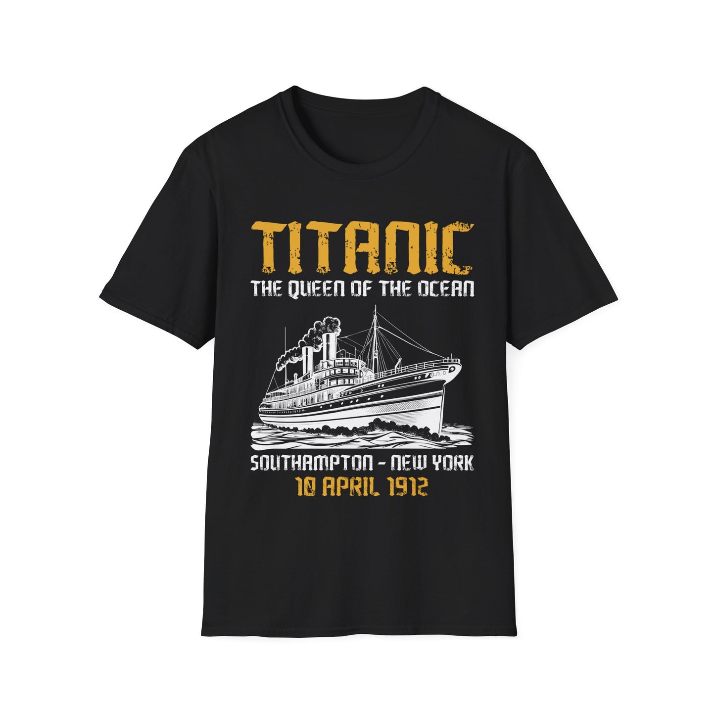 Vintage RMS Titanic 1912 Distressed Sea Sailing Ship Ocean T-Shirt For Men Women T-Shirt