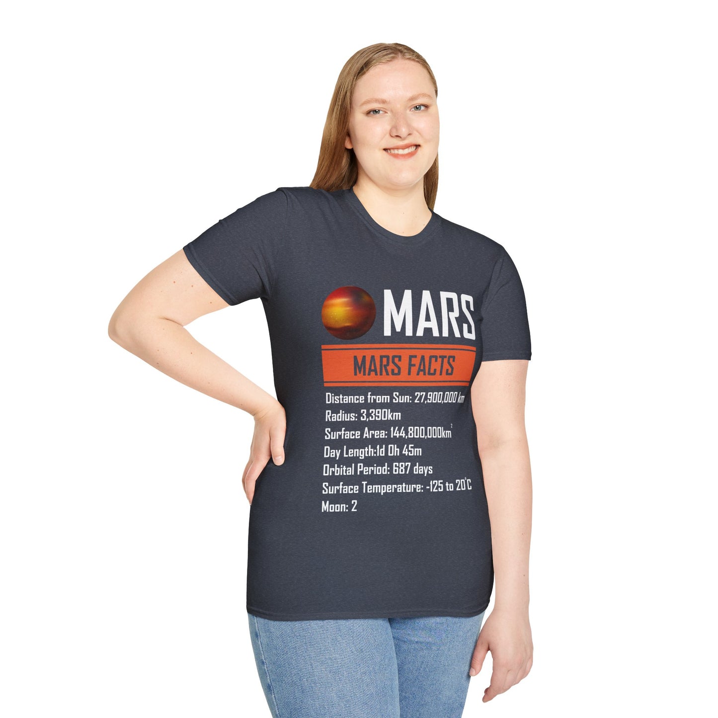 Mars Facts About Mars Planet Space Lover T-Shirt Men Women
