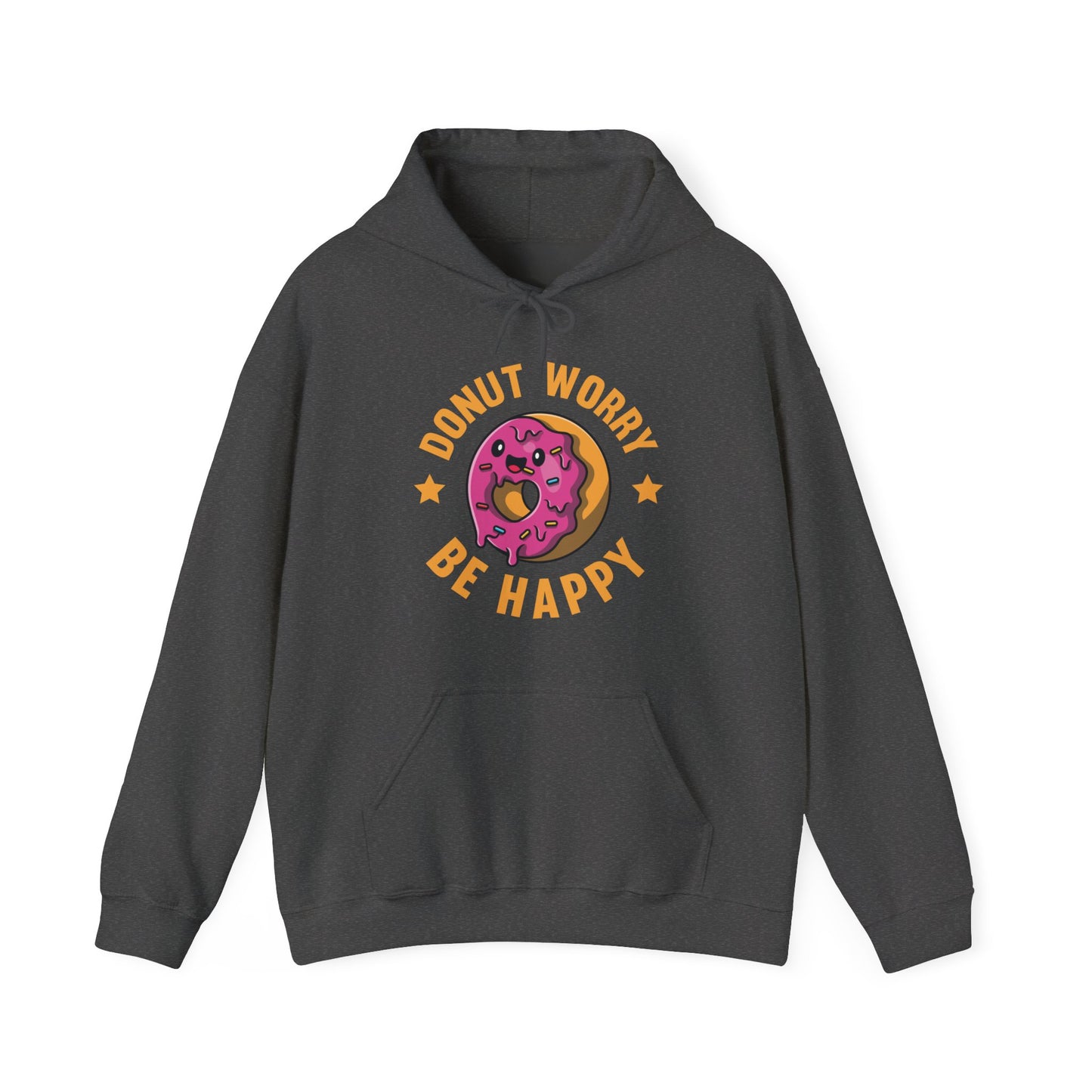 Funny Donut Worry Be Happy Foodie Donut Lovers Hoodie For Men Women Hoodie