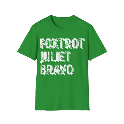 Retro Vintage Foxtrot Juliet Bravo T-Shirt For Men Women