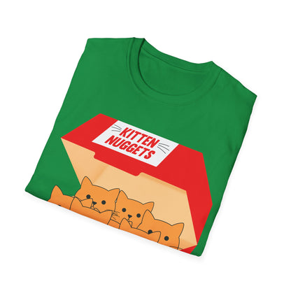 Funny Kitten Nuggets Food Pun Cat Lover Gift Chicken Nuggets T-Shirt For Men Women T-Shirt