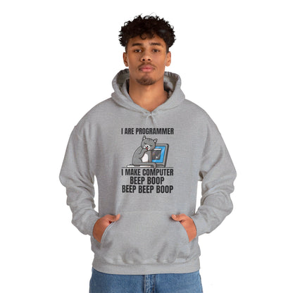 Funny I Are Programmer I Make Computer Beep Boop Cute Cat Hoodie For Men Women Hoodie