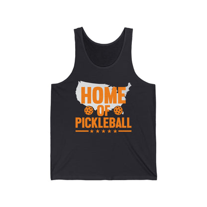 Home of Pickleball USA Map America Tank Top For Men Women Kids