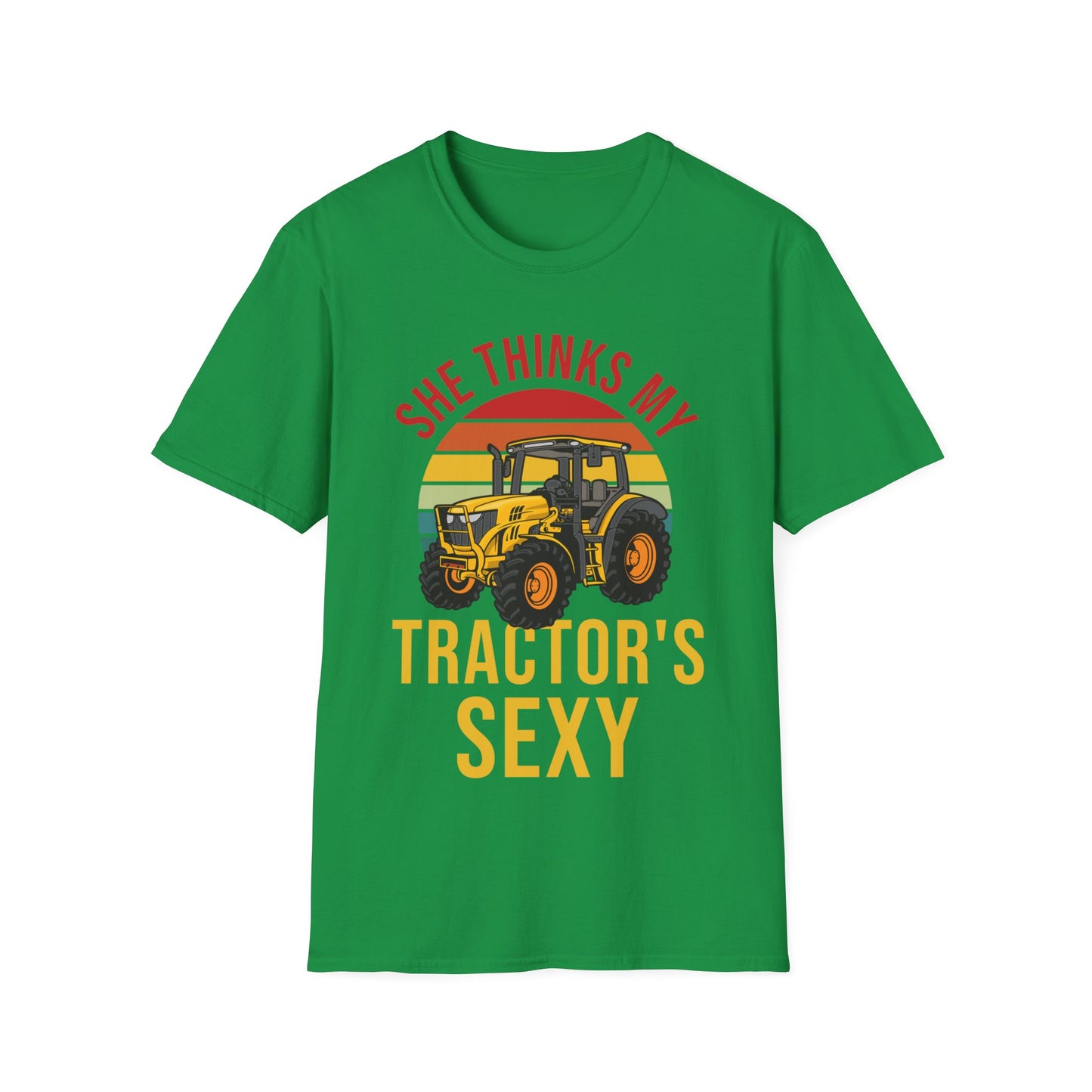 Funny She Thinks My Tractors Sexy Farming Farmer Farm T-Shirt