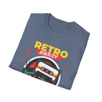 Retro Party 80's Funny Cassette Tape Vintage T-Shirt for Men Women