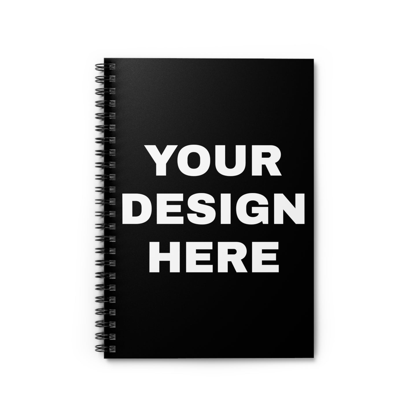 Custom Text Personalized Your Design on Spiral Notebook - Ruled Line