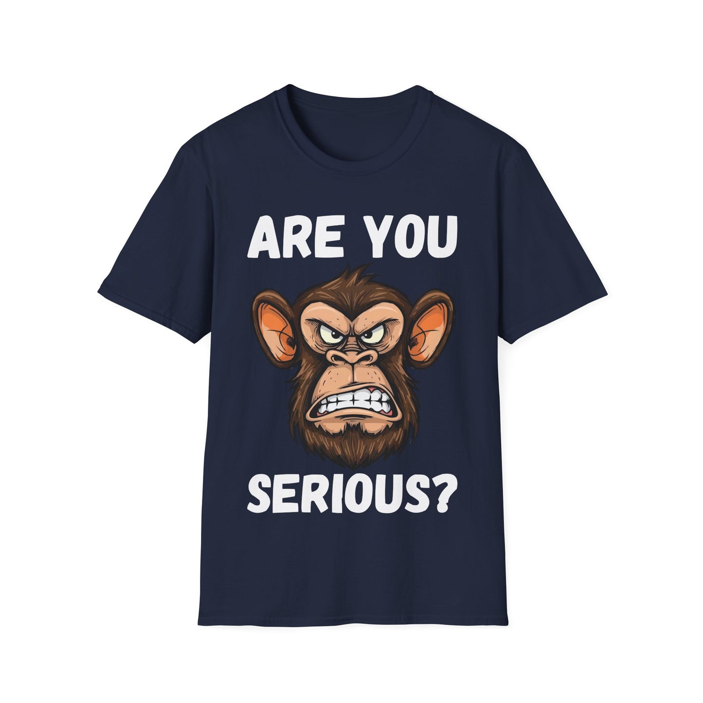 Humor are You Serious Grumpy Funny Monkey Meme T-Shirt