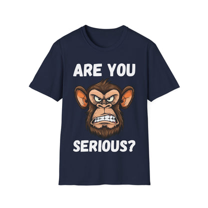 Humor are You Serious Grumpy Funny Monkey Meme T-Shirt