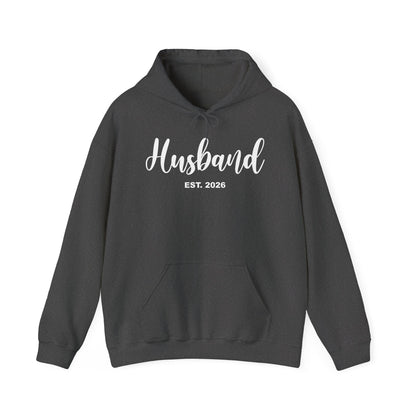 Husband Est 2026 Married Hubby Wife Honeymoon Couple Wedding Hoodie