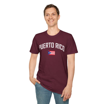 Puerto Rico Flag Retro Text T-Shirt