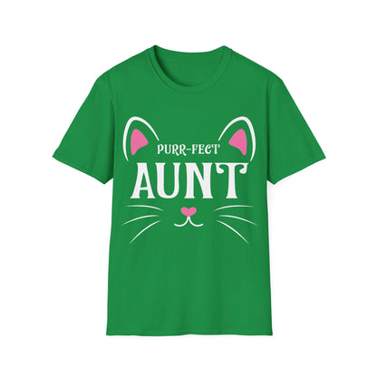 PURR-FECT Aunt Funny Cat Lover Cute Funny Kitten T Shirt Gift For Men Women T-Shirt