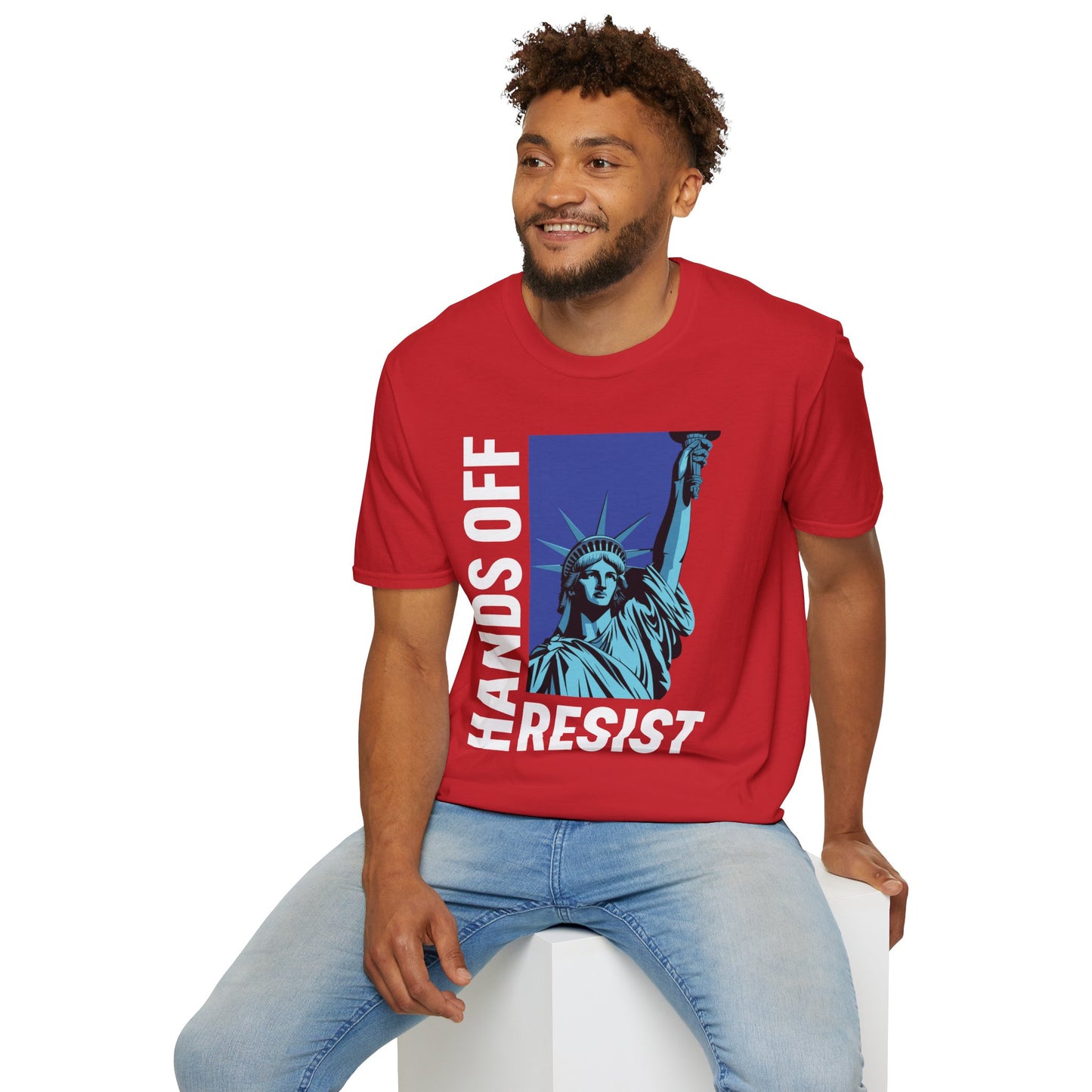 Resist Statue of Liberty Hands Off Resistance Protest T-Shirt For Men Women