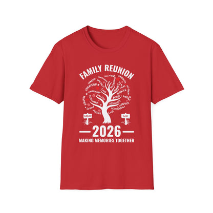 Making Memories Family Matching Group Family Reunion 2026 T-Shirt For Men Women