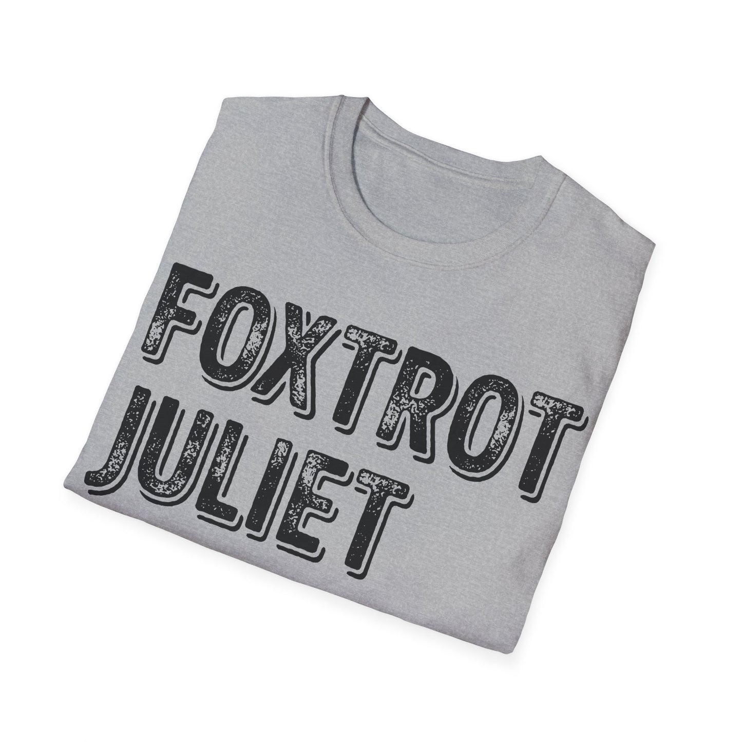 Retro Vintage Foxtrot Juliet Bravo T-Shirt For Men Women