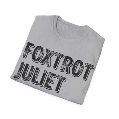 Retro Vintage Foxtrot Juliet Bravo T-Shirt For Men Women