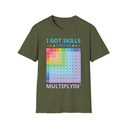 I Got Skills They are Multiplying Multiplication Chart Cool Math Teachers T