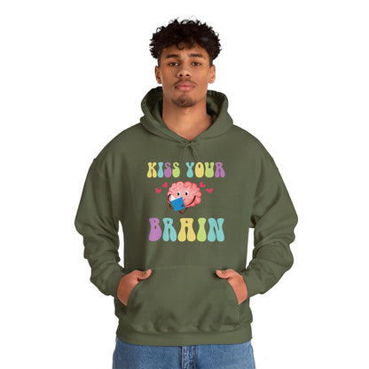 Funny Back To School Kiss Your Brain Cute Teacher Appreciation Hoodie For Men Women Hoodie