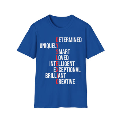 Dyslexia Awareness Teacher Therapist Unique Dyslexic Reading Therapy T-Shirt Men Women