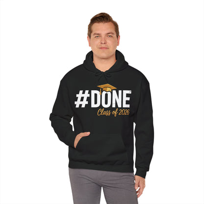 #Done Class of 2026 Graduation So Done Senior 2026 Grad Hoodie For Men Women