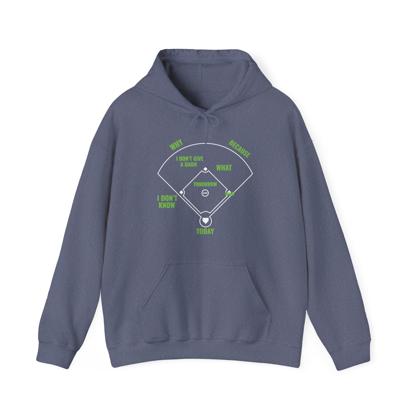 Who's on First Funny Baseball Positions Names Dark Hoodie For Men Women Hoodie