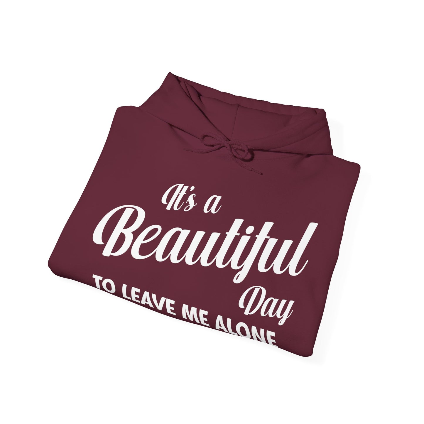 It's a Beautiful Day To Leave Me Alone Funny Sarcastic Hoodie