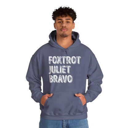 Retro Vintage Foxtrot Juliet Bravo Hoodie For Men Women